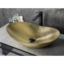 Раковина Gid Gd9811 53340 накладная золотая 61x37x15