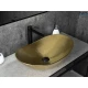 Раковина Gid Gd9811 53340 накладная золотая 61x37x15