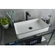 Раковина Gid Nc9399 52225 накладная белая / черная 60x34x11