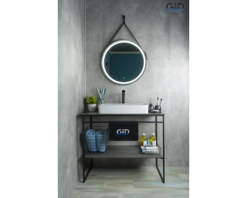 Раковина Gid Nc9399 52225 накладная белая / черная 60x34x11