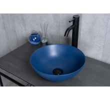 Раковина Gid 9081bum 53401 накладная синяя матовая 36x36x14