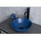 Раковина Gid 9081bum 53401 накладная синяя матовая 36x36x14