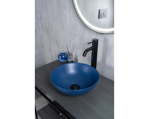 Раковина Gid 9081bum 53401 накладная синяя матовая 36x36x14