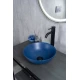 Раковина Gid 9081bum 53401 накладная синяя матовая 36x36x14