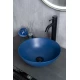 Раковина Gid 9081bum 53401 накладная синяя матовая 36x36x14