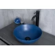 Раковина Gid 9081bum 53401 накладная синяя матовая 36x36x14