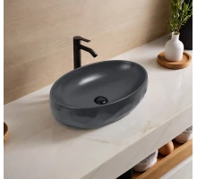 Раковина Gid Dgm9030wx 53406 накладная серая матовая 60x40x15