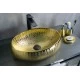 Раковина Gid 9030g 52234 накладная золотая 48x34x15