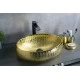 Раковина Gid 9030g 52234 накладная золотая 48x34x15