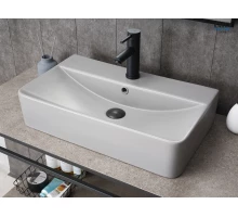 Раковина Gid Gm1344 52236 накладная серая матовая 61x35.5x14