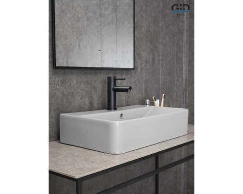 Раковина Gid Gm1344 52236 накладная серая матовая 61x35.5x14