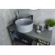 Раковина Gid Gm969 53335 накладная серая матовая 41x41x18