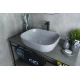 Раковина Gid Gm1302 53336 накладная серая матовая 50x40x14