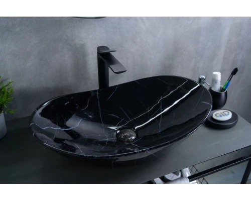 Раковина Gid Bs9811 54467 накладная под камень глянцевый 61x37x15