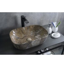 Раковина Gid Mnc333T 54474 накладная под камень глянцевый 46x32.5x13.5