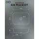 Раковина Gid Mnc333T 54474 накладная под камень глянцевый 46x32.5x13.5