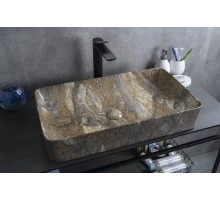 Раковина Gid Mnc396T 54475 накладная под камень глянцевая 60x34x11