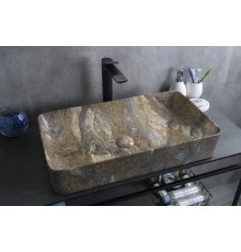 Раковина Gid Mnc396T 54475 накладная под камень глянцевая 60x34x11