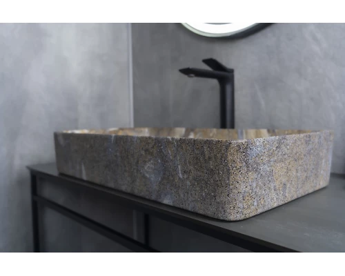 Раковина Gid Mnc396T 54475 накладная под камень глянцевая 60x34x11