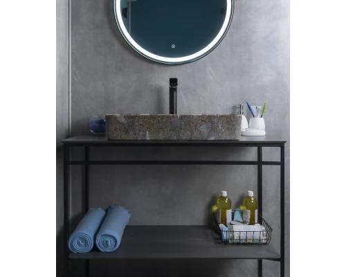 Раковина Gid Mnc396T 54475 накладная под камень глянцевая 60x34x11