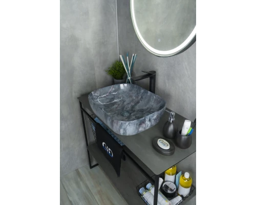 Раковина Gid   54401 накладная под камень глянцевая 50x40x14