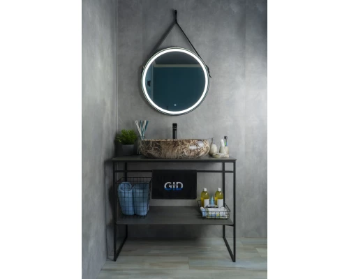 Раковина Gid Mnc168 54409 накладная под камень глянцевая 60x41x15