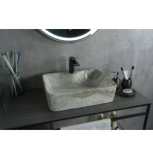 Раковина Gid Mnc605 54460 накладная под камень глянцевая 48x37x13