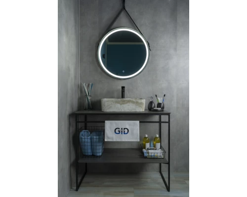 Раковина Gid Mnc605 54460 накладная под камень глянцевая 48x37x13