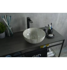 Раковина Gid Mnc487 54435 накладная под камень глянцевая 32x32x14