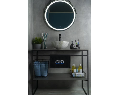 Раковина Gid Mnc487 54435 накладная под камень глянцевая 32x32x14