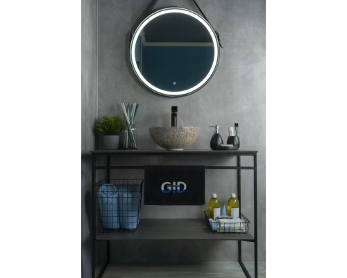 Раковина Gid Mnc489 54437 накладная под камень глянцевая 32x32x14