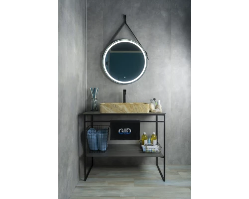 Раковина Gid Mnc595 54456 накладная под камень глянцевая 60x34x11