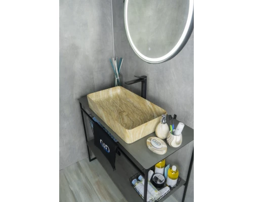 Раковина Gid Mnc595 54456 накладная под камень глянцевая 60x34x11