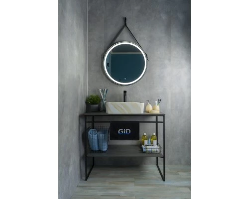 Раковина Gid Mnc600 54459 накладная под камень глянцевая 48x37x13