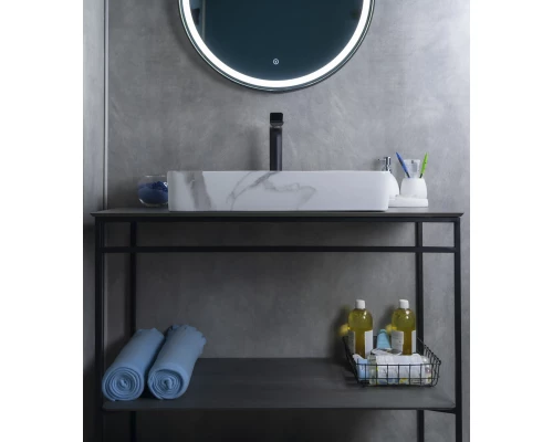 Раковина Gid Mnc396C 54476 накладная под камень глянцевая 60x34x11