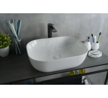 Раковина Gid K397D9 53322 накладная под камень глянцевая 50x40x14