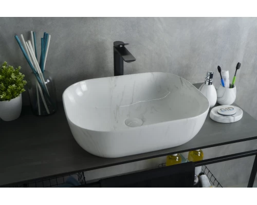 Раковина Gid K397D9 53322 накладная под камень глянцевая 50x40x14