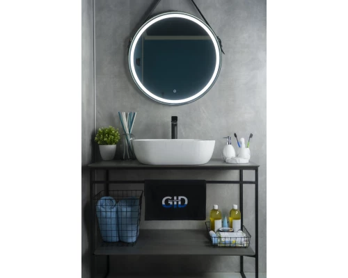 Раковина Gid K397D9 53322 накладная под камень глянцевая 50x40x14