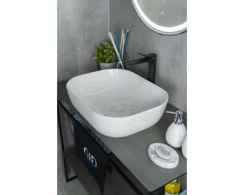 Раковина Gid K397D9 53322 накладная под камень глянцевая 50x40x14