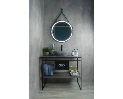 Раковина Gid Mnc331 54430 накладная под камень глянцевая 41x34x15