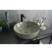 Раковина Gid Mnc498 54438 накладная под камень глянцевая 41.5x41.5x13.5