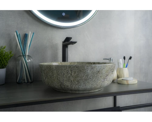 Раковина Gid Mnc498 54438 накладная под камень глянцевая 41.5x41.5x13.5