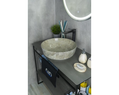 Раковина Gid Mnc498 54438 накладная под камень глянцевая 41.5x41.5x13.5