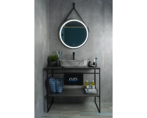 Раковина Gid Mnc597 54458 накладная под камень глянцевая 50x39x13