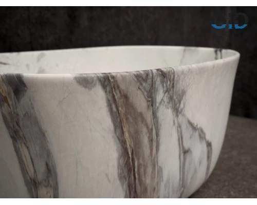 Раковина Gid Mnc9302 54481 накладная под камень матовая 45x32x22