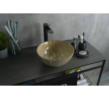 Раковина Gid Mnc488 54436 накладная под камень глянцевая 32x32x14