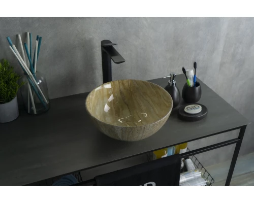 Раковина Gid Mnc488 54436 накладная под камень глянцевая 32x32x14