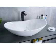 Раковина Gid Ws9811 54468 накладная под камень глянцевая 61x37x15