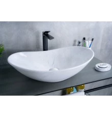 Раковина Gid Ws9811 54468 накладная под камень глянцевая 61x37x15