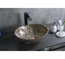 Раковина Gid Mnc138T 54472 накладная под камень глянцевая 41x34x15